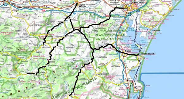 Lignes des Corbières - tramways de l'Aude