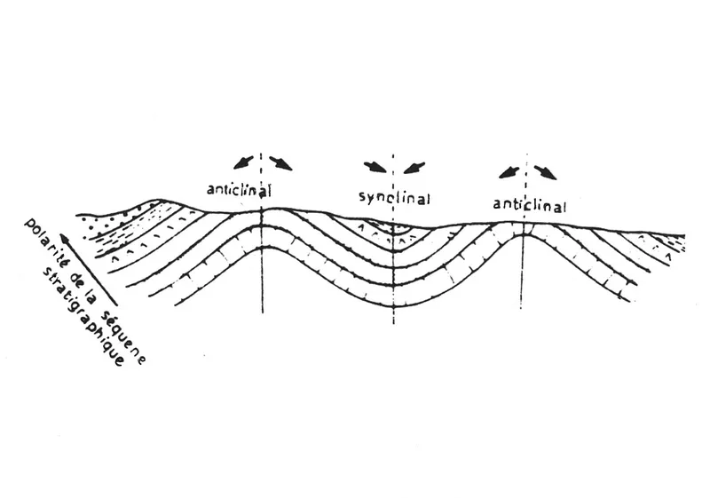 anticlinal et synclinal