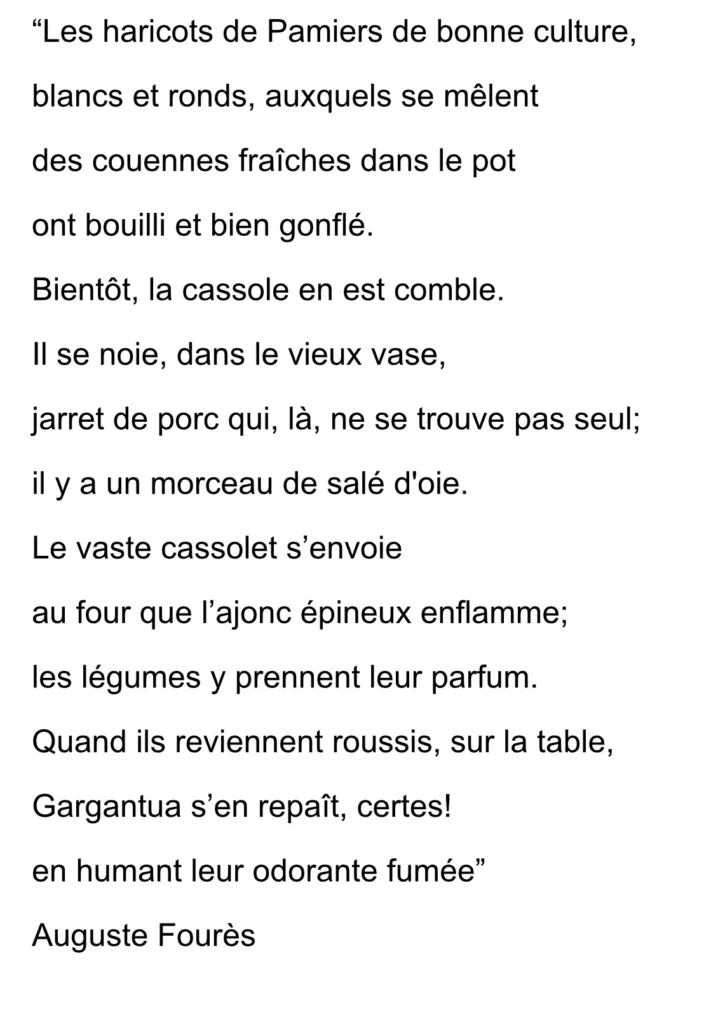 le cassoulet d'Auguste Fourès
