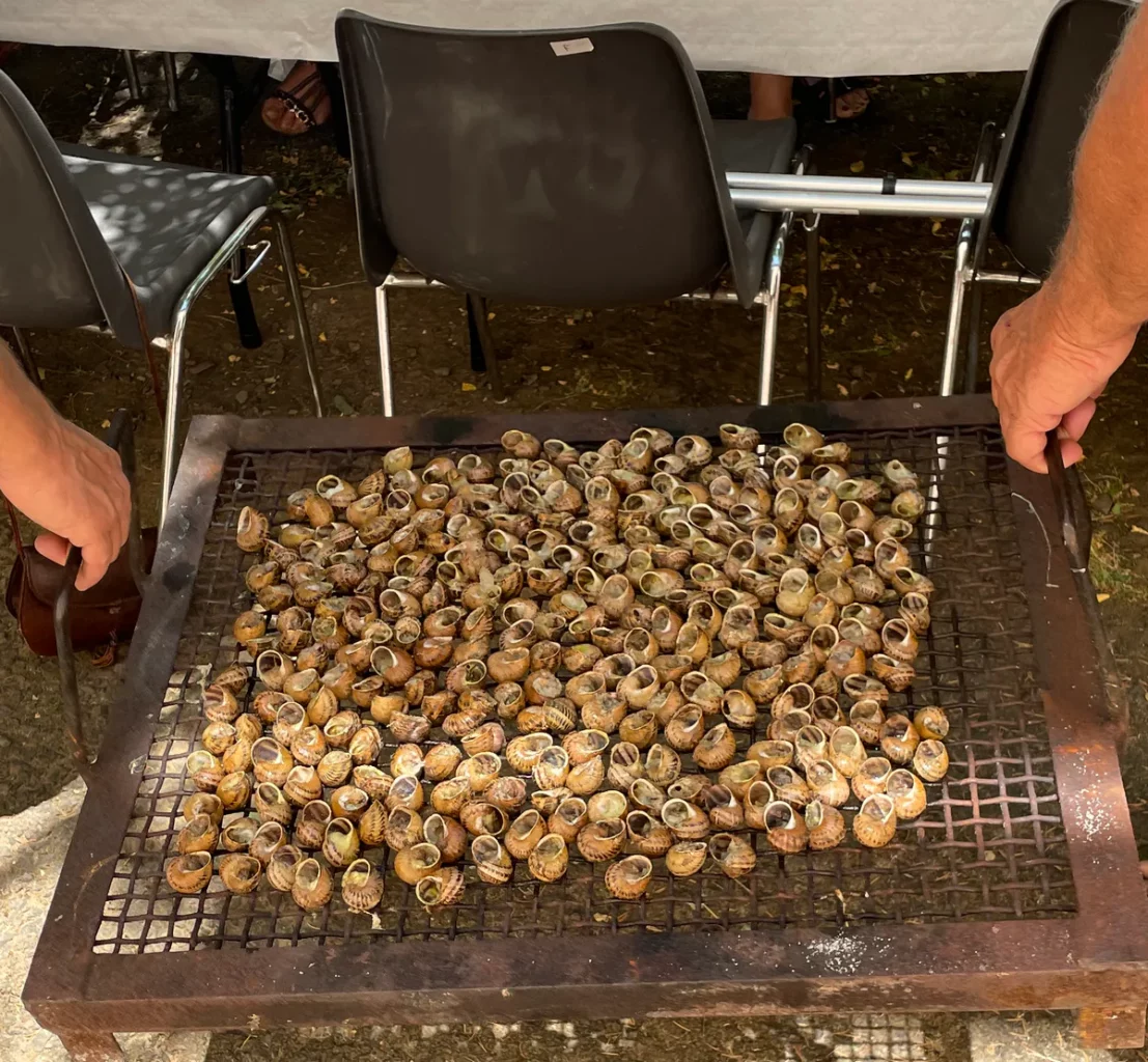 Escargots à la braise